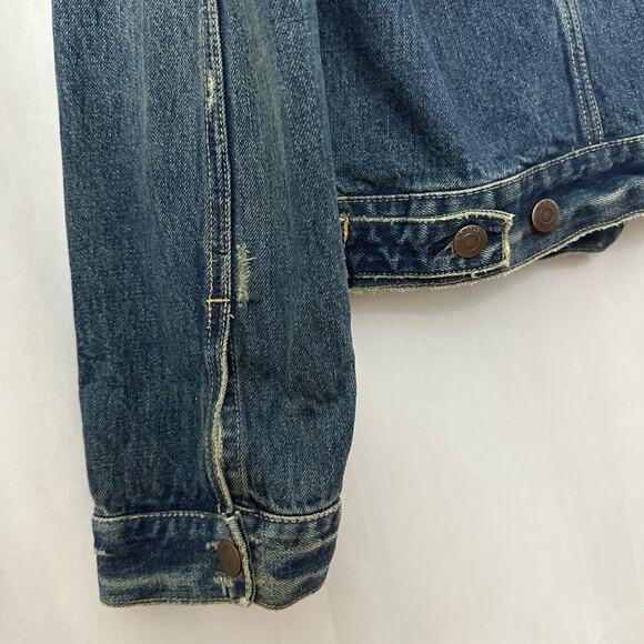 Hollister Sanforized California Denim Jean Jacket Mens Medium - Picture 5 of 6